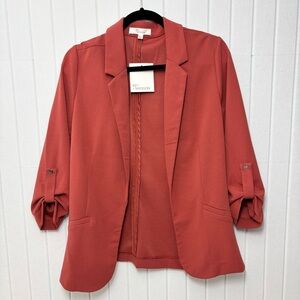 89th & Madison Women's Terracotta Blazer Size‎ L